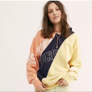 Free People Sweatshirt Hoodie Beach Break Surf